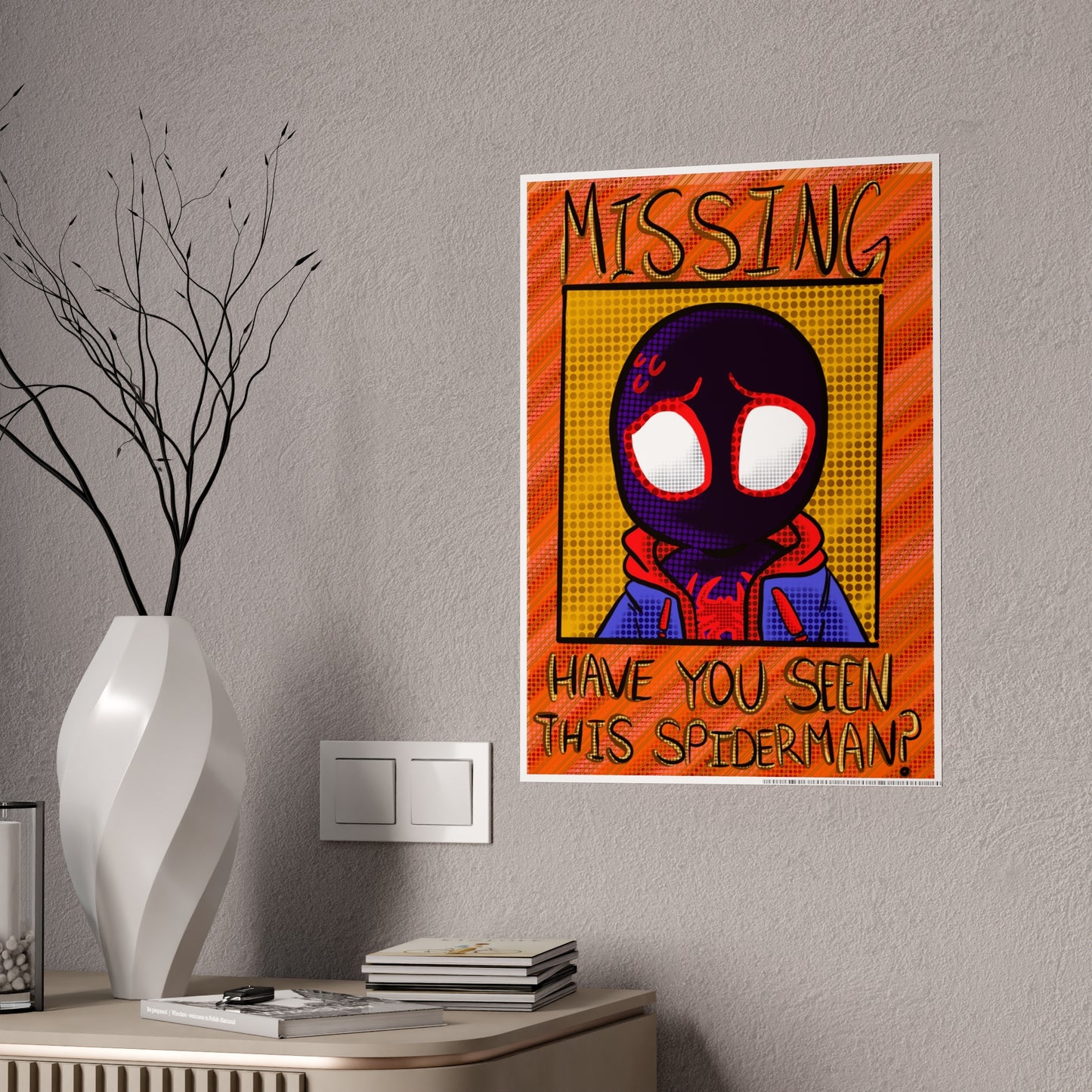 Missing Spider gloss wall poster