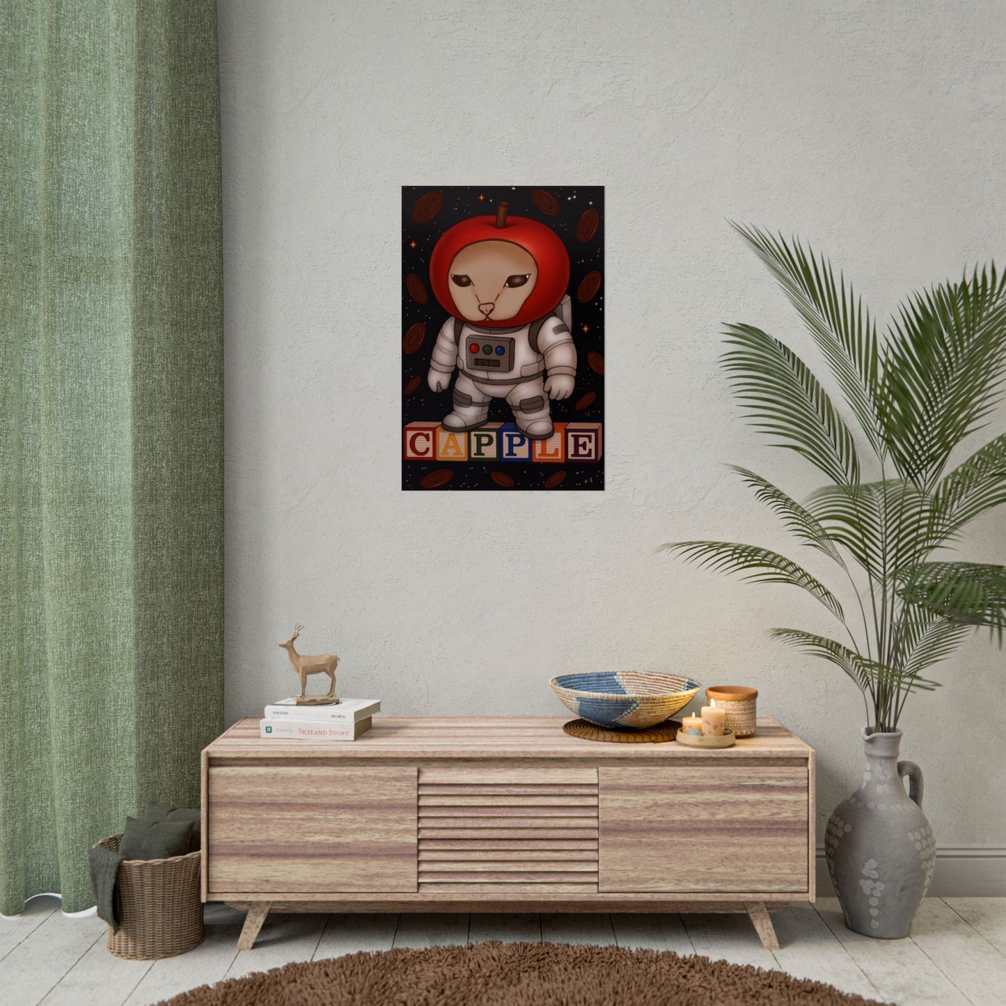 Capple in space Poster