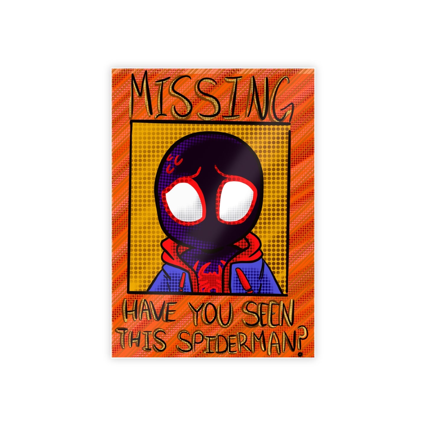Missing Spider gloss wall poster