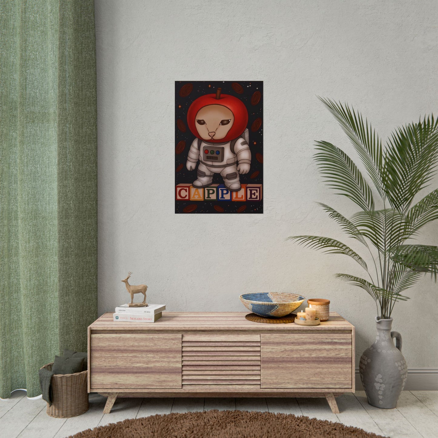 Capple in space Poster