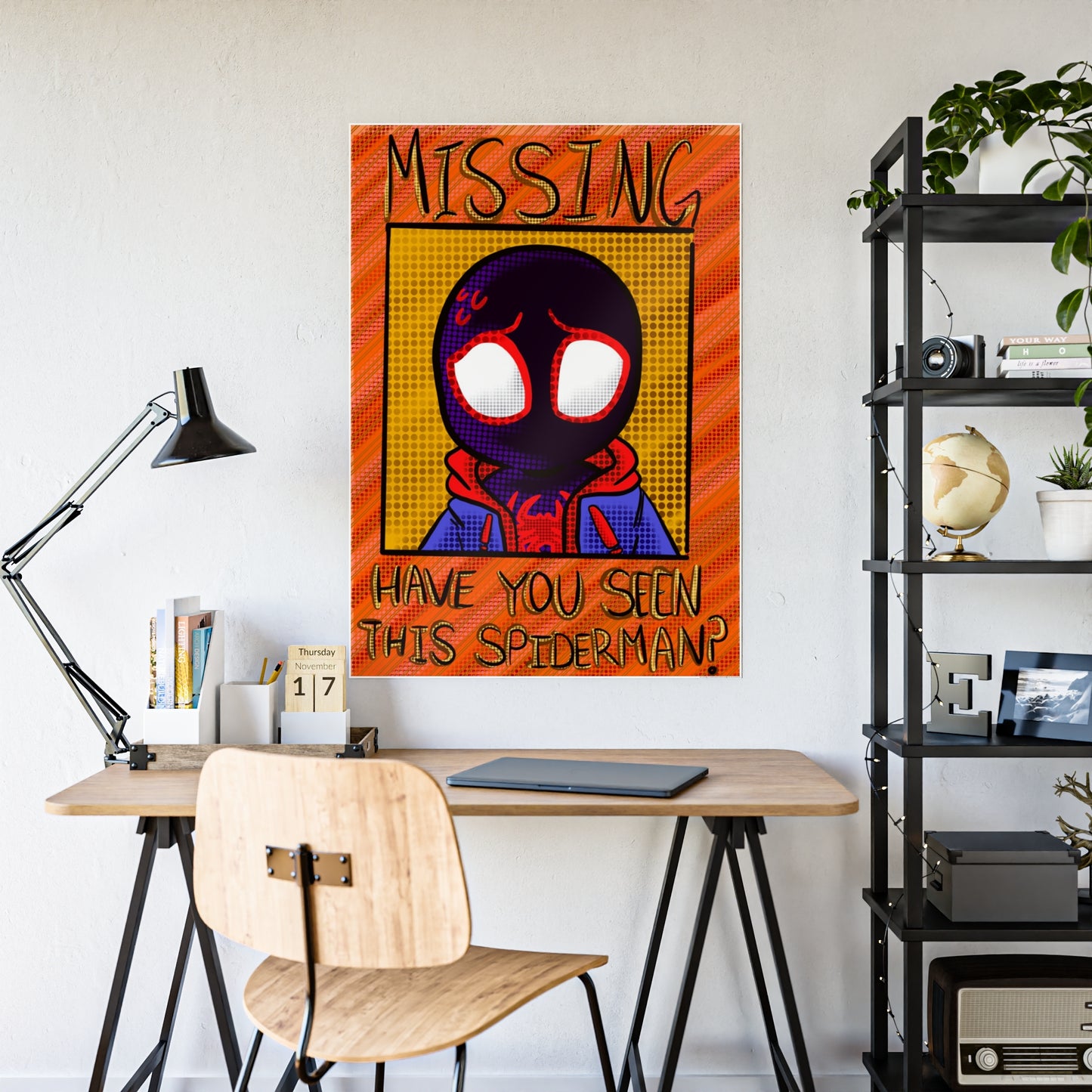 Missing Spider gloss wall poster