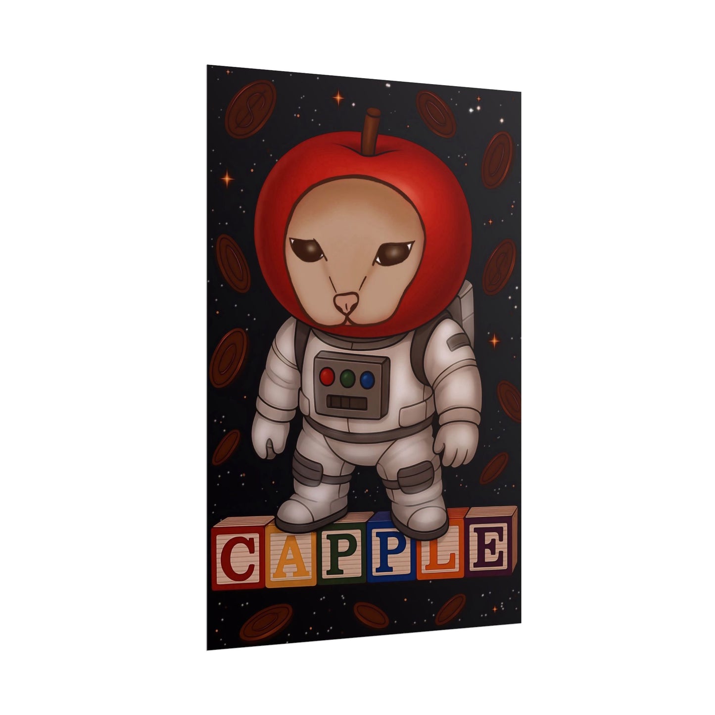Capple in space Poster