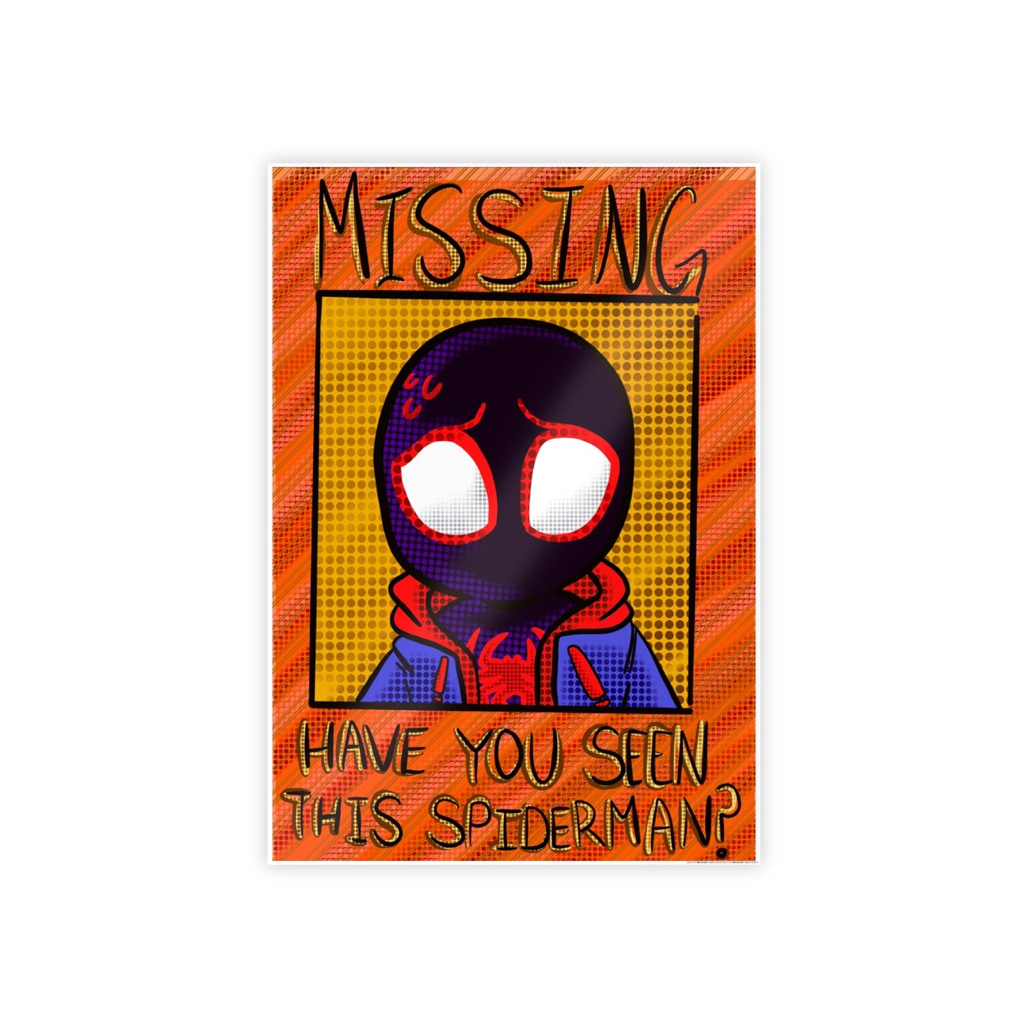 Missing Spider gloss wall poster