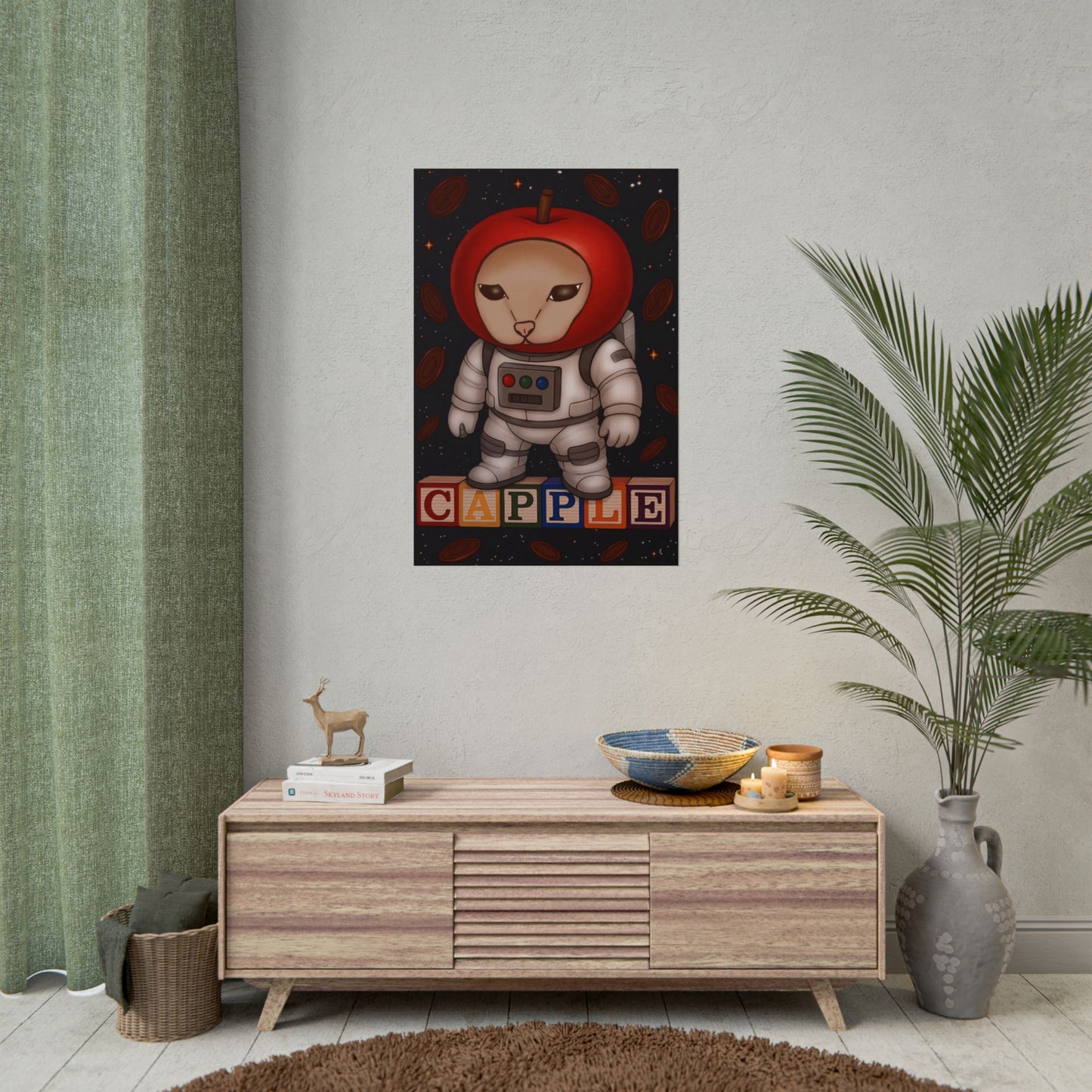 Capple in space Poster
