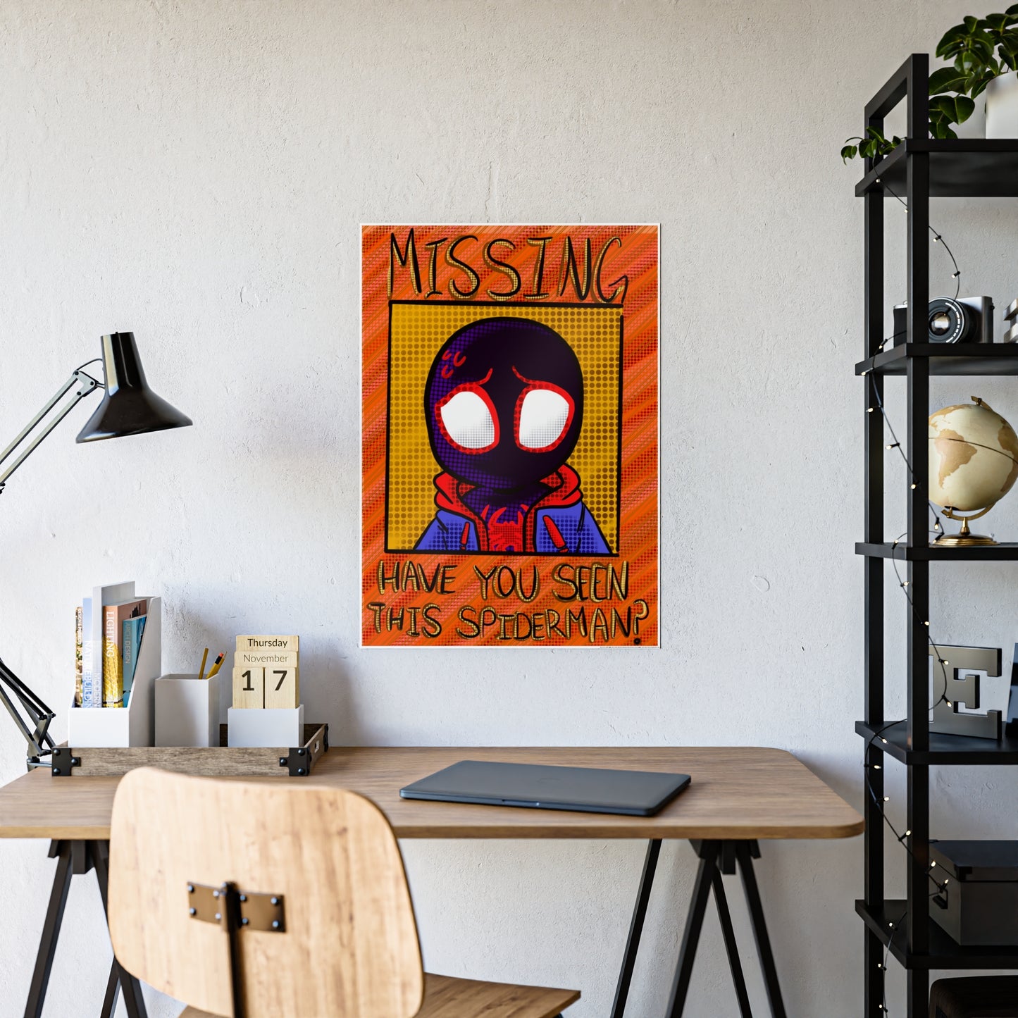 Missing Spider gloss wall poster