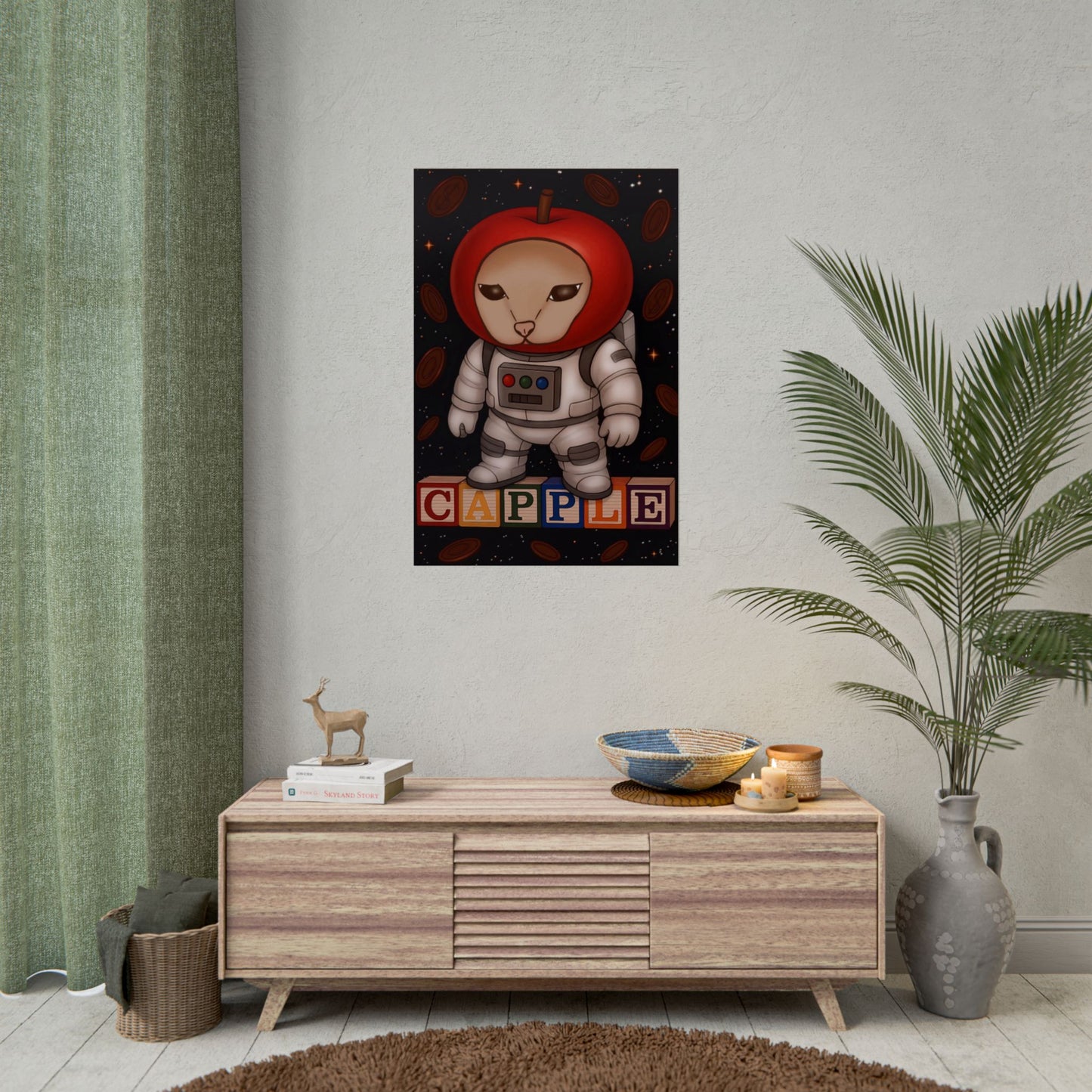 Capple in space Poster