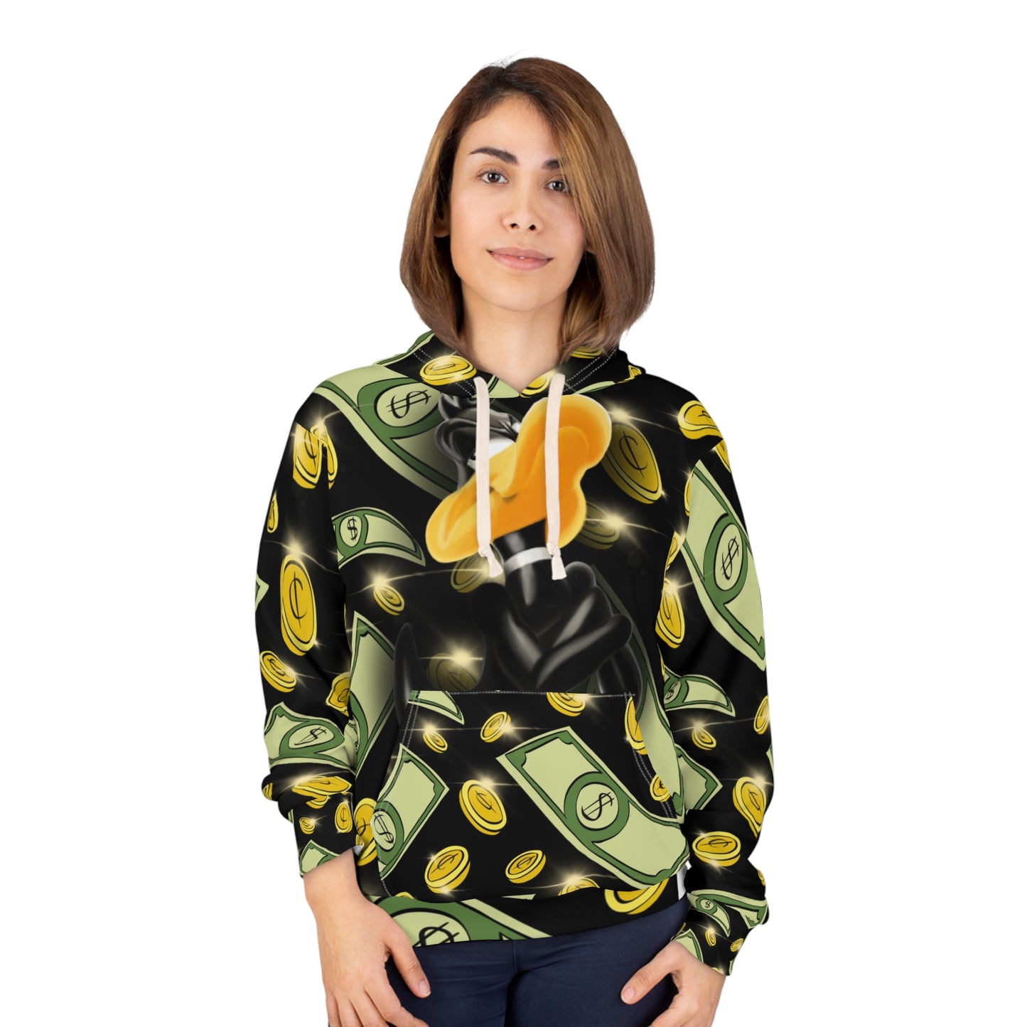 Money Vibes Daffy Duck AOP Hoodie