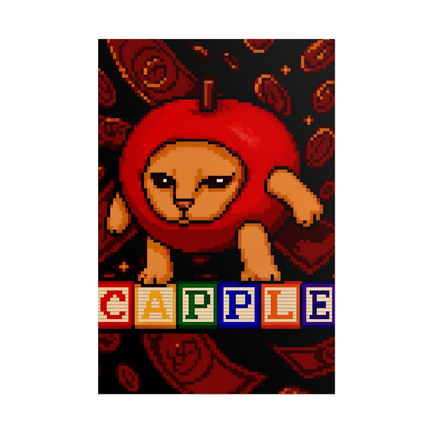 Retro Capple Poster