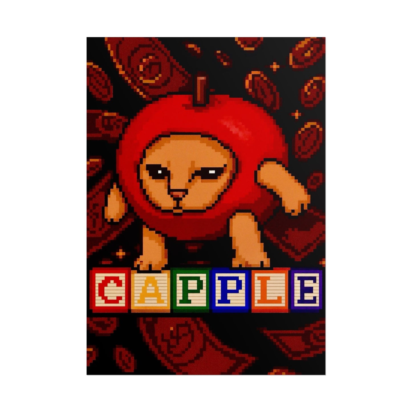Retro Capple Poster
