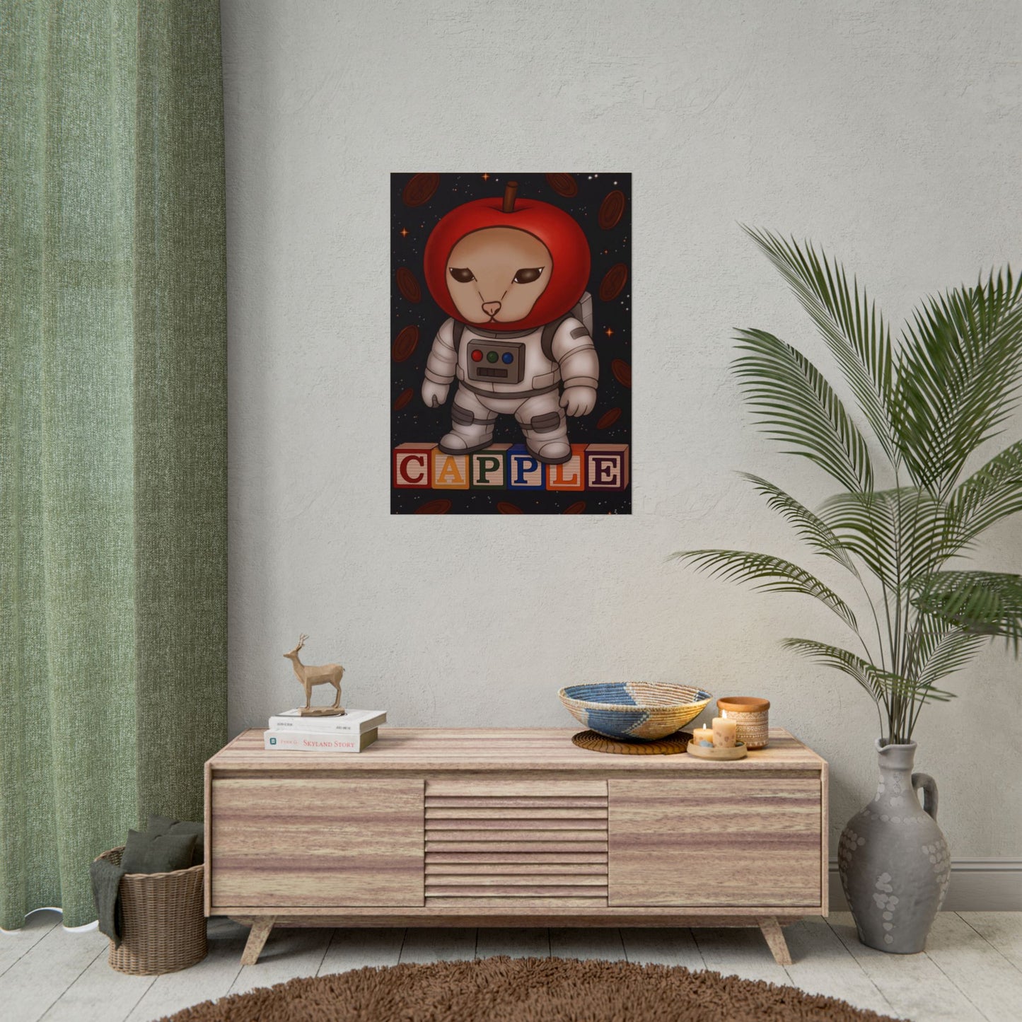 Capple in space Poster