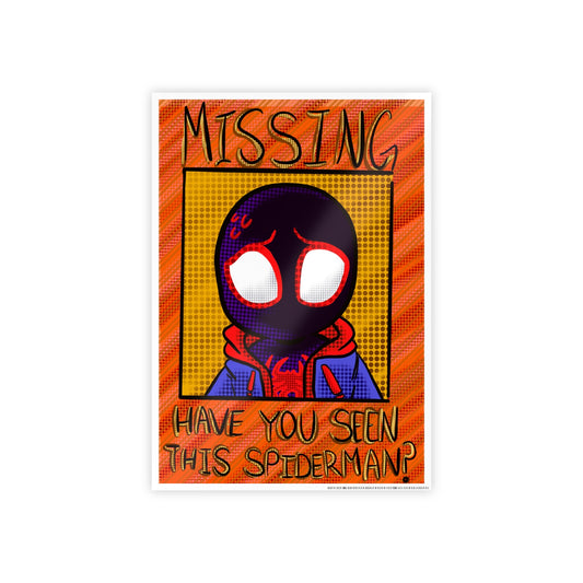 Missing Spider gloss wall poster