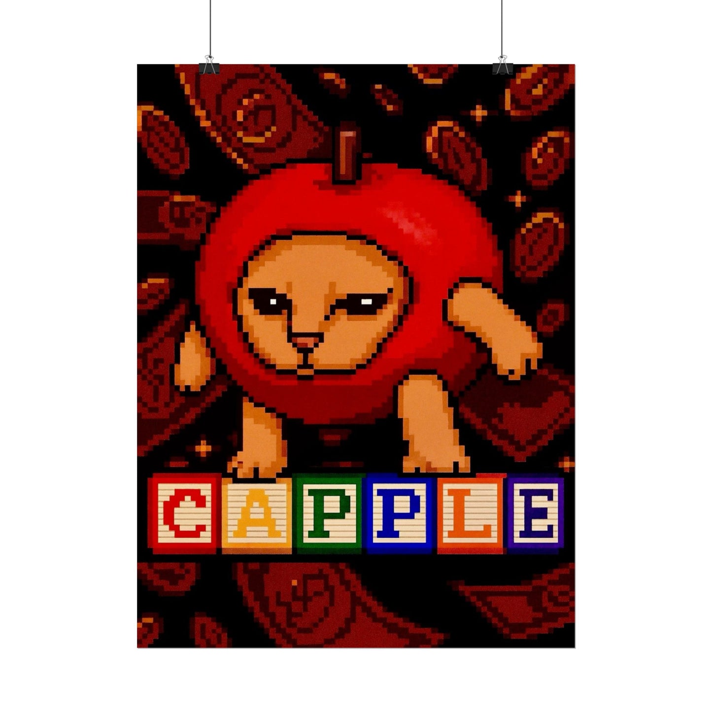 Retro Capple Poster