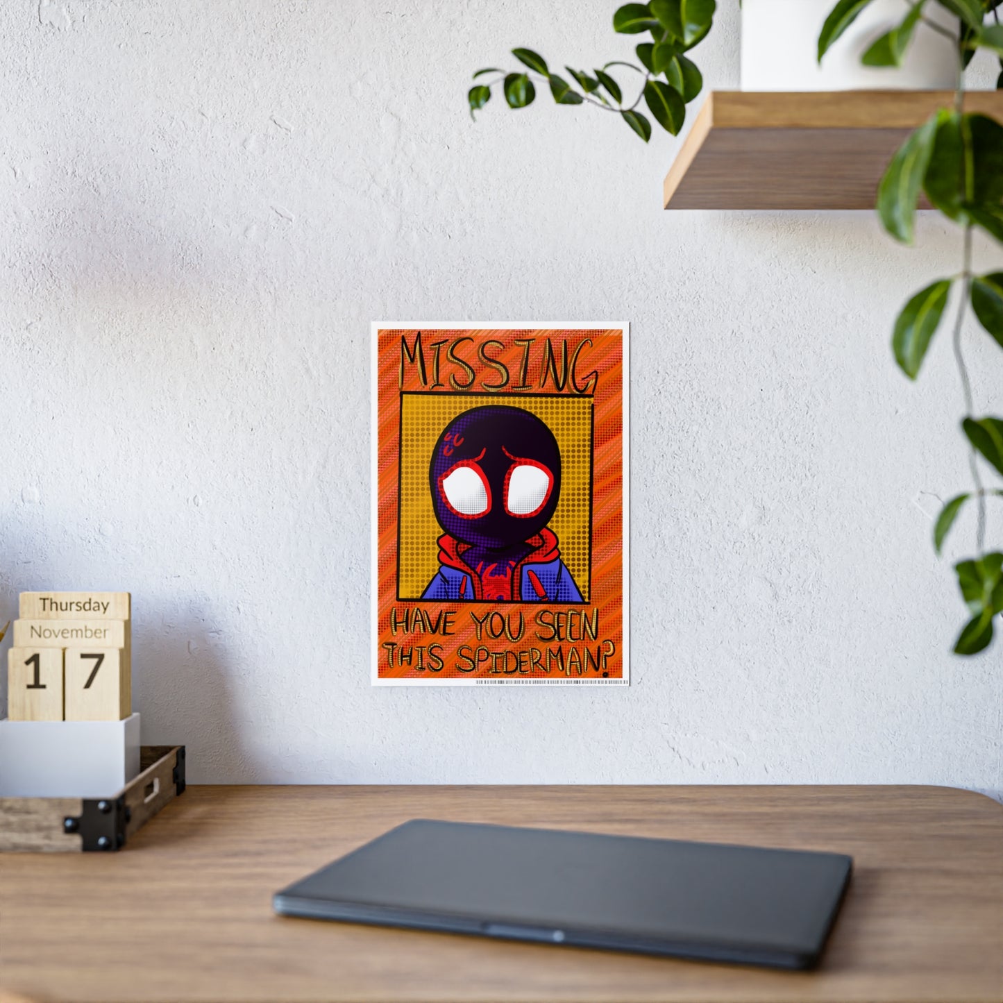 Missing Spider gloss wall poster