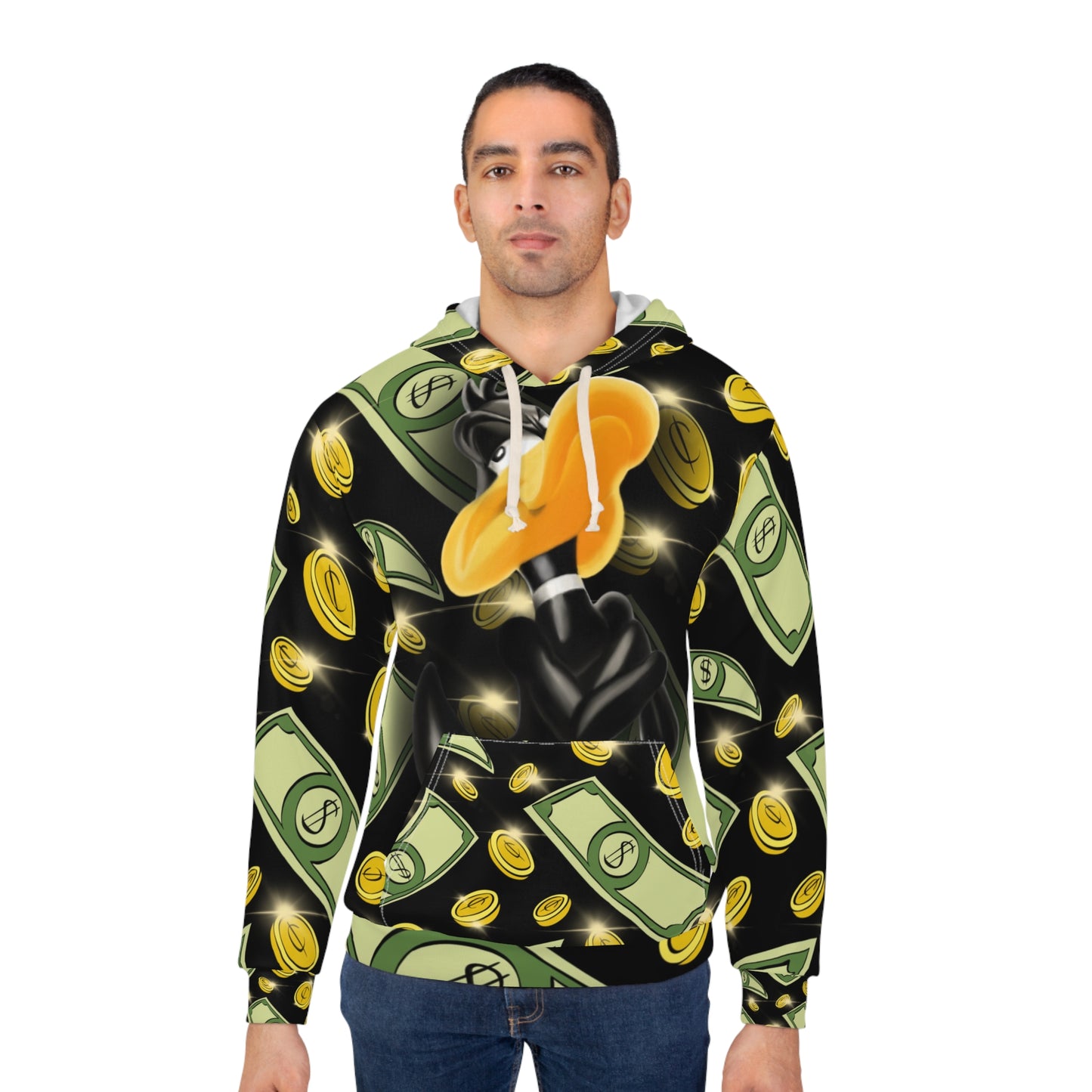 Money Vibes Daffy Duck AOP Hoodie