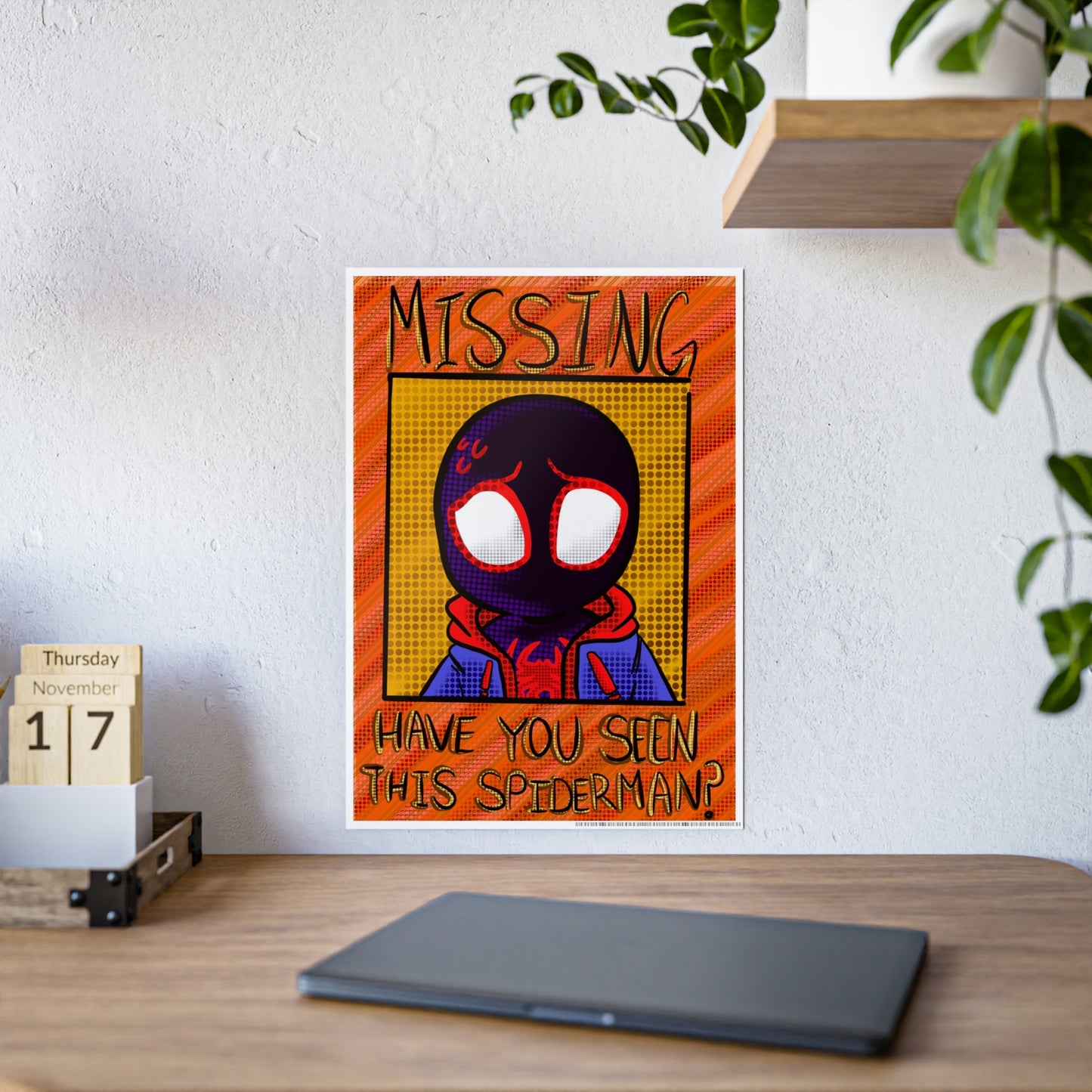 Missing Spider gloss wall poster