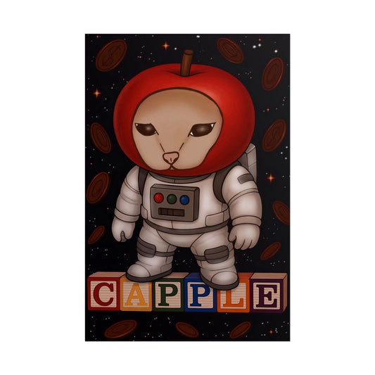 Capple in space Poster